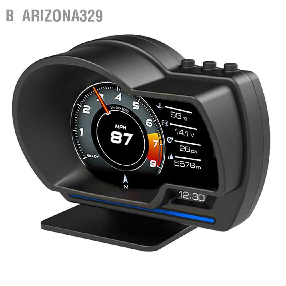 b-arizona329-มาตรวัดความเร็วรถยนต์อัจฉริยะ-obd2-gps-เทอร์โบ-rpm-เตือนภัย-สําหรับรถบรรทุก