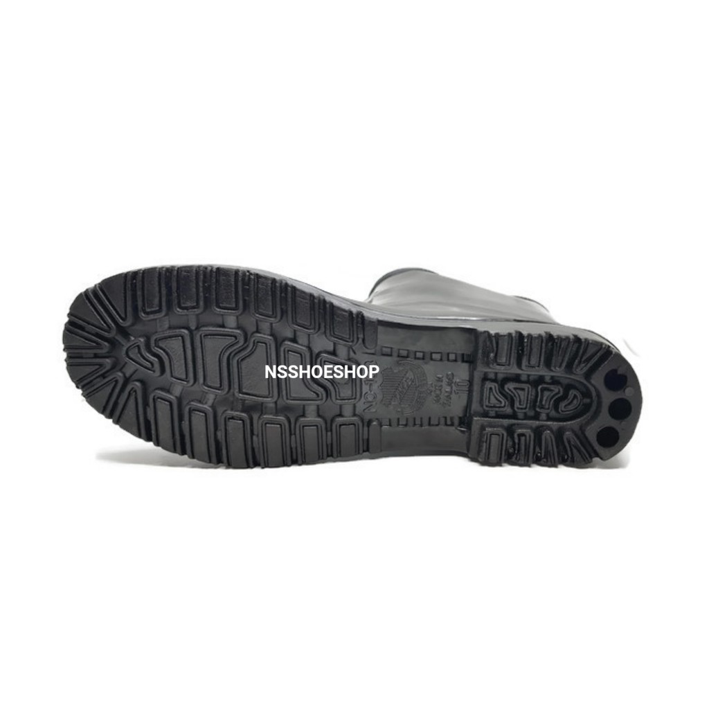 ภาพสินค้ารองเท้าบูทกันน้ำ สีดำ Dinos 103 รองเท้าบู๊ต จากร้าน nsshoeshop บน Shopee ภาพที่ 6