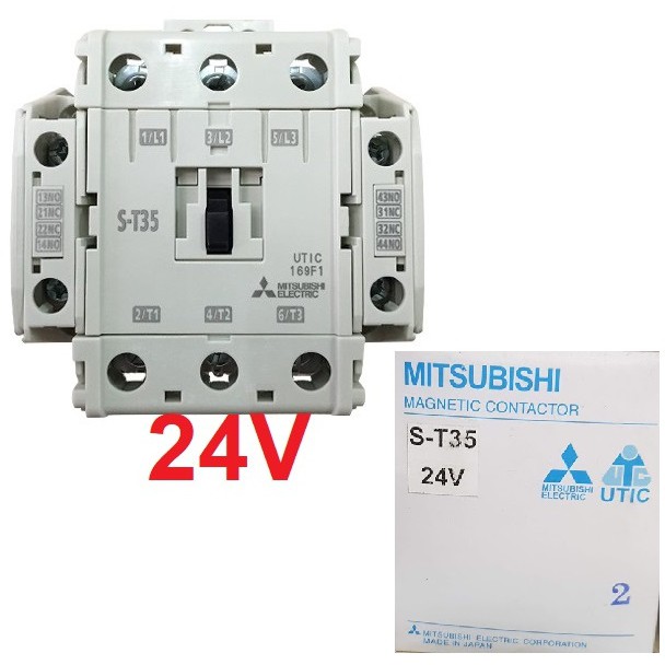 MAGNETIC ST-35 24V MITSUBISHI มิตซูบิชิ คอนแทคเตอร์ ST35 24โวล | Shopee ...