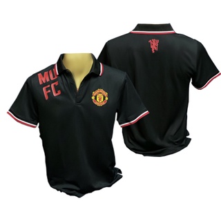 เช็คสินค้าก่อนสั่งซื้อ!!!!!  เสื้อโปโล แมนยู MUFC-004 (BLACK) สีดำ