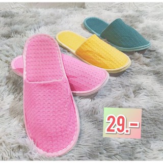 [ฟรี ]  รองเท้าใส่ในบ้าน  ซื้อ12 คู่ ฟรี 1 slipperเกรดโรงแรม