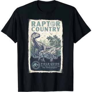เสื้อยืดโอเวอร์ไซส์เสื้อยืด พิมพ์ลายโปสเตอร์ Juric World Dominion Velociraptor Raptor Country สําหรับผู้ใหญ่S-3XL