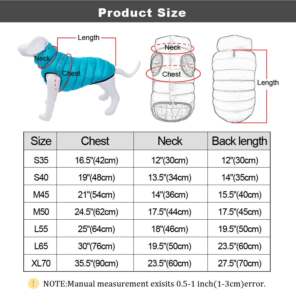 เสื้อแจ็คเก็ตกันหนาวสําหรับสัตว์เลี้ยงสุนัขขนาดใหญ่