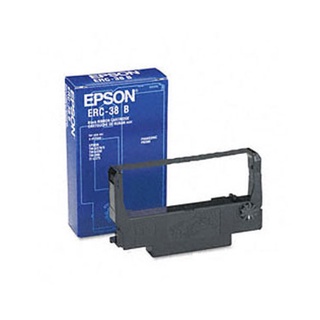 ผ้าหมึก Epson ERC-38B สำหรับเครื่องพิมพ์ใบเสร็จ เครื่องพิมพ์สลิปEPSON แบบหัวเข็ม