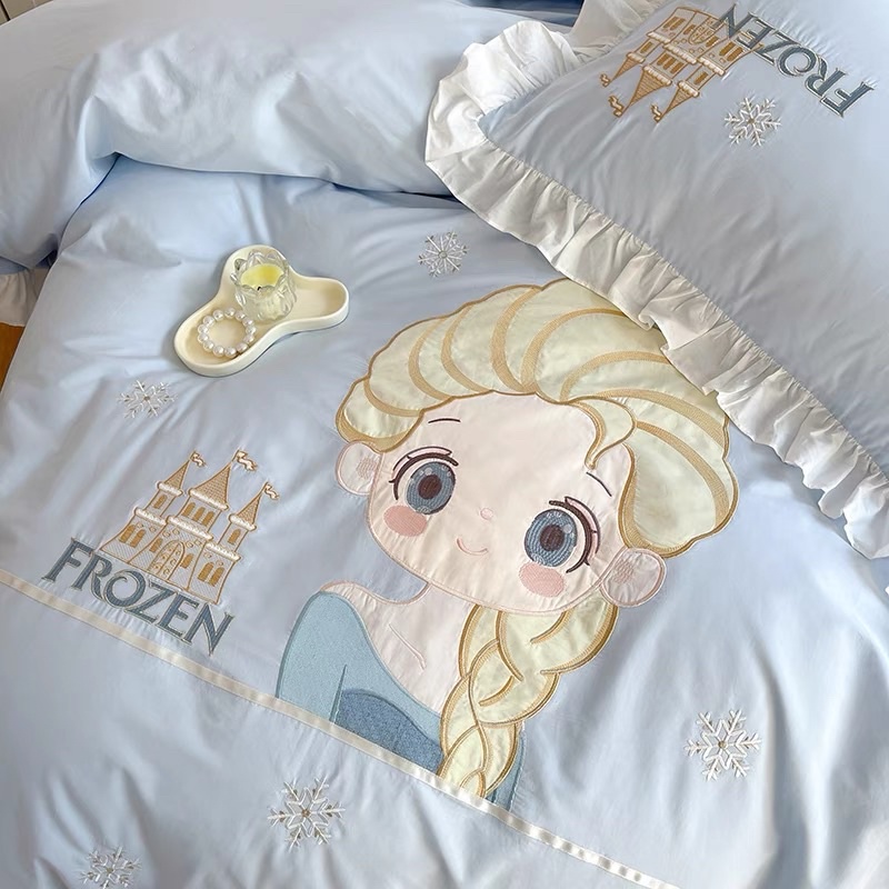 เก็บโค้ดหน้าร้าน-pre-order-ชุดเครื่องนอนลาย-frozen-งานปักลายทนทานมาก-ผ้า-long-staple-cotton-100-0845