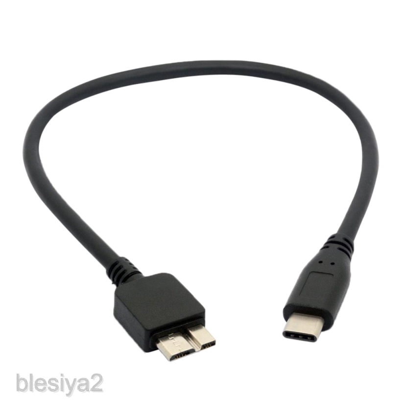 ภาพหน้าปกสินค้าUSB 3.1 Type-C Male to Micro B Male Cable Connector For Hard Drive 5Gbps
