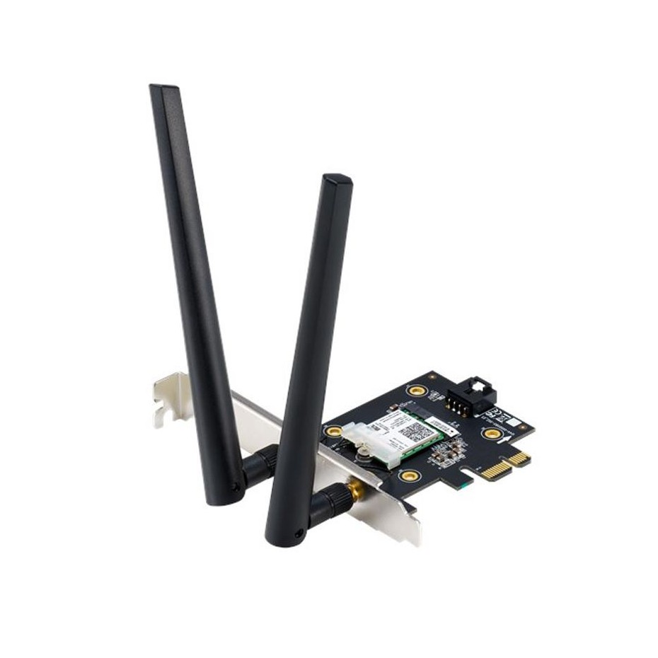 ภาพหน้าปกสินค้าWIRELESS LAN ASUS, PCE-AX3000 Model : PCE-AX3000BULK_3Y / ASUS, PCI-E WiFi 6 (802.11ax) Model : PCE-AX3000_3Y จากร้าน hpbyiqink บน Shopee