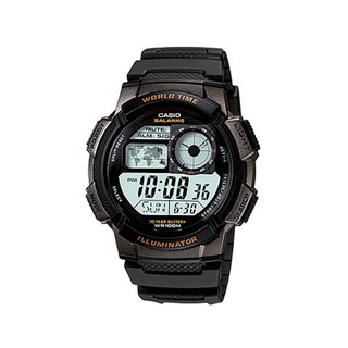 AE-1000W-1A Casio Sport นาฬิกาข้อมือผู้ชายสายเรซิ่น