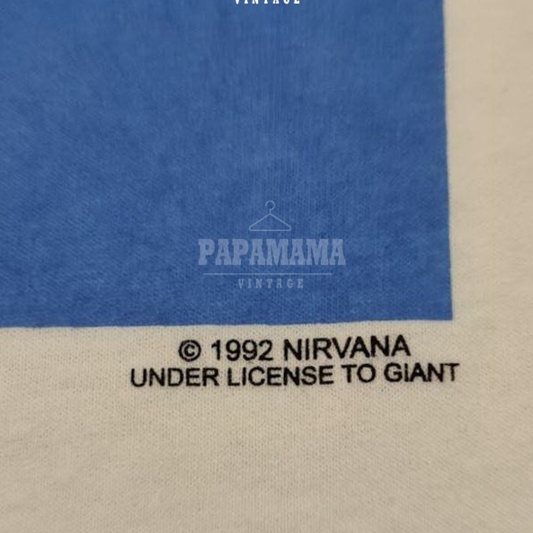 เสื้อยืดผ้าฝ้าย-nirvana-nevermind-album-1992-เด็กเก็บแบงค์-วินเทจ-เสื้อวง-เนอร์วาน่า-vintage-papamama-vintages-3