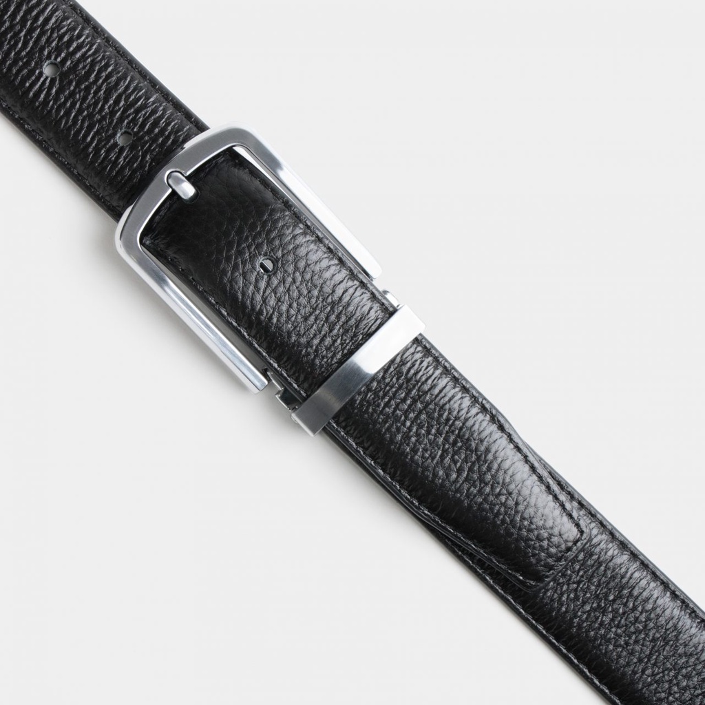 dgrie-original-belt-silver-bk-jp-leather-เข็มขัดสีดำ