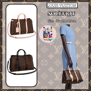 Louis Vuitton  หลุยส์วิตตอง   SOUFFLOT/กระเป๋าถือ/กระเป๋าเดินทาง/กระเป๋าสองชั้น/ใหม่! !
