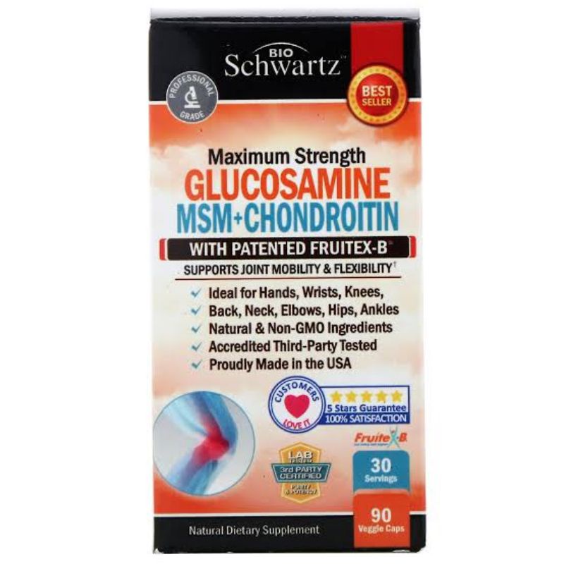 สุขภาพกระดูก-ข้อต่อ-maximum-strength-glucosamine-msm-chondroitin-bioschwartz