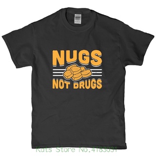 เสื้อยืดผ้าฝ้ายเสื้อยืด ลาย Nugs Not Chicken Nugget T 21258L XL  XXL 3XL