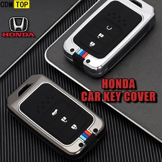 เคสกุญแจรีโมทรถยนต์ แบบเมทัลลิก สําหรับ Honda Civic Civic city jazz