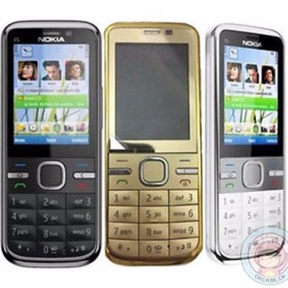 โทรศัพท์มือถือโนเกียปุ่มกด-nokia-c5-สีทอง-3g-4g-รุ่นใหม่2020-รองรับภาษาไทย