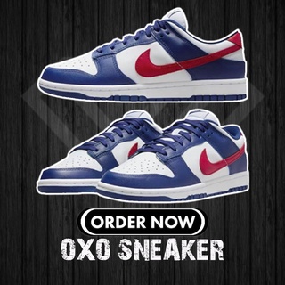 NIKE DUNK LOW WHITE AND UNC RED