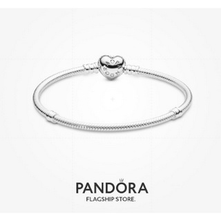 Pandora สร้อยข้อมือชุบเงิน จี้งู DIY p526