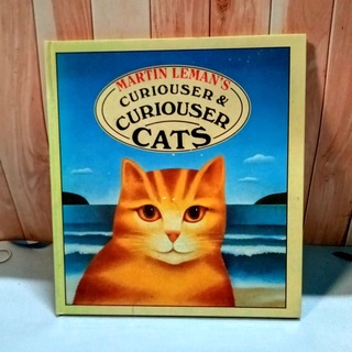 หนังสือปกแข็ง Martin Lemans Curiouser &amp; Curiouse Cats มือสอง