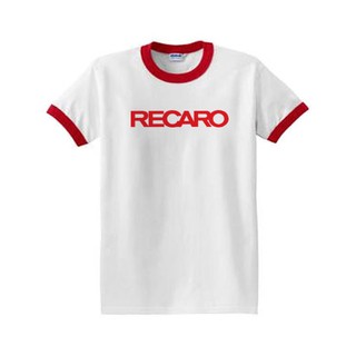 GILDAN T SHIRT แขนจั๊ม  คอกลม ลาย RECARO RACING รถซิ่ง 001 เบาะซิ่ง เสื้อยืดคุณภาพดีนำเข้าจาก ต่างประเทศ