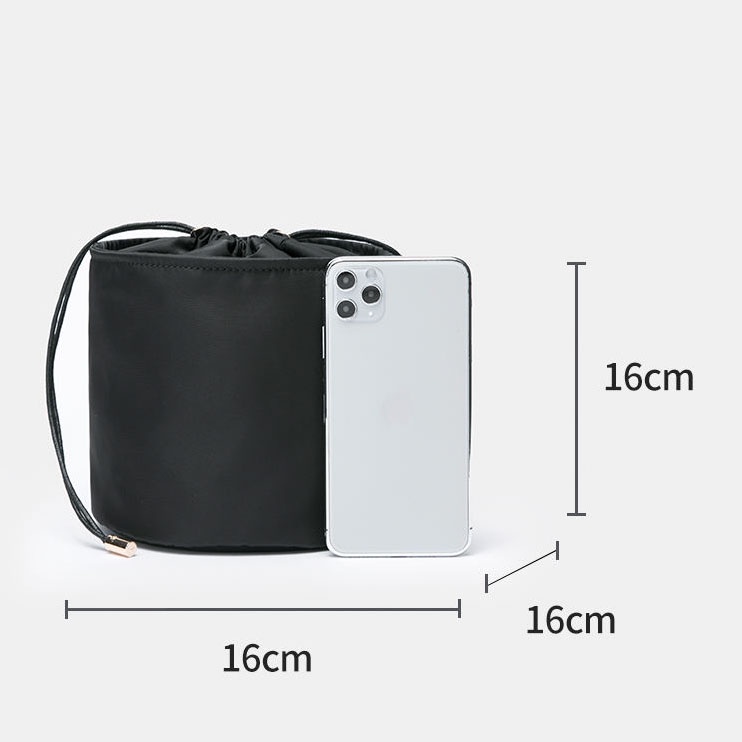กระเป๋าทรง-bucket-ผ้าไนลอน-จุของได้เยอะมาก-ส่งจากไทยค่ะ
