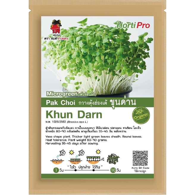 เมล็ดต้นอ่อน-กวางตุ้งฮ่องเต้-ขุนด่าน-microgreen-pak-choi-khun-darn-10-g