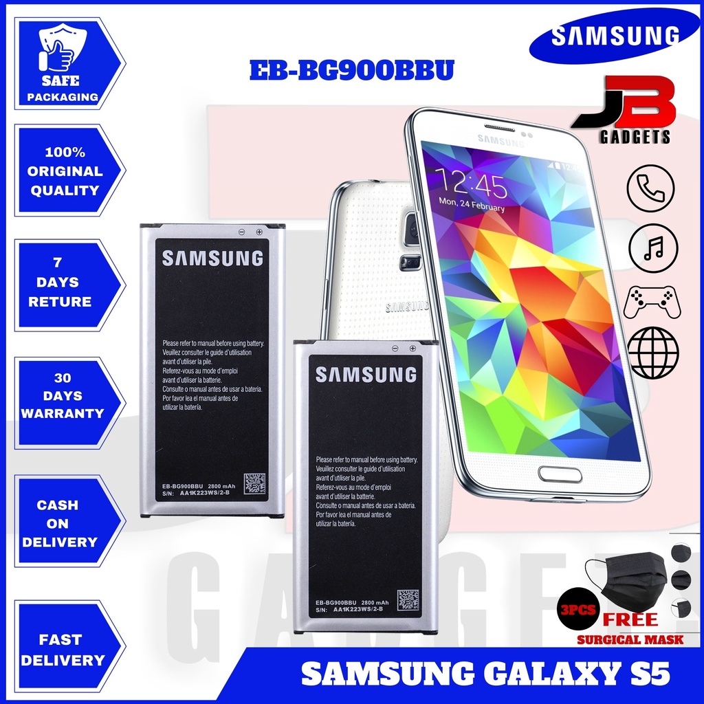 แบตเตอรี่ Samsung Galaxy S5 รุ่น Eb Bg900bbu 2800mah Shopee Thailand 5487