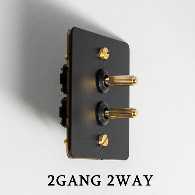 Brass wall switch,Vintage toggle switch 220V 1/2/3/4Gang.2Way 10A ...