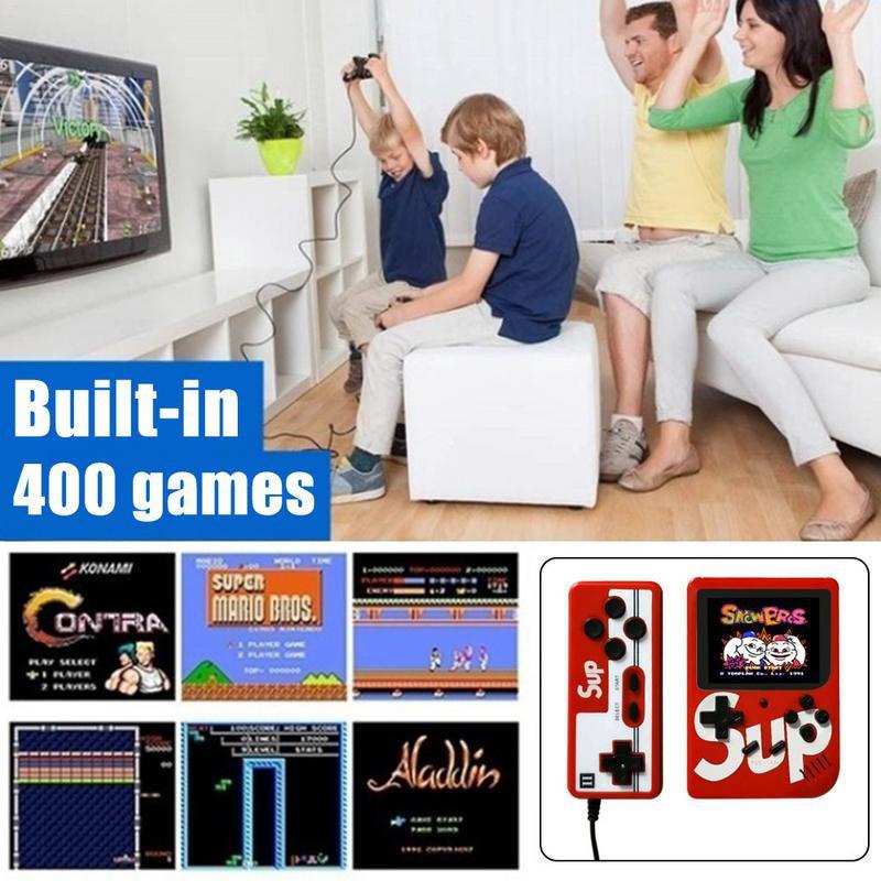 ภาพหน้าปกสินค้า2 ผู้เล่น 400 เกมคอนโซลมือถือเกมย้อนยุคมินิเกมบอยเกม 3.0 นิ้วเกมคอนโซล + Gamepad 2 ผู้เล่นคู่  SB2033 จากร้าน kuike096.th บน Shopee