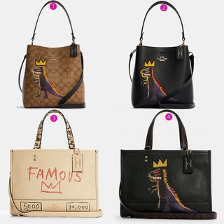 Outlet ส่วนลด🌈 COACH 5660 5661 6073 5787 กระเป๋าสตรีแฟชั่นกระเป๋าสะพายใหม่ Graffiti Tote Bag