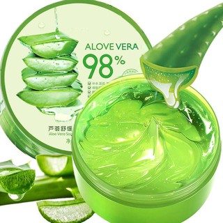 สินค้า 300g 98% Aloe Vera เจลว่านหางจรเข้ เจลว่านหางจรเข้ ช่วยกระชับรูขุมขน บำรุงผิวพรรณให้ชุ่มชื้น ลดอาการอักเสบของผิว