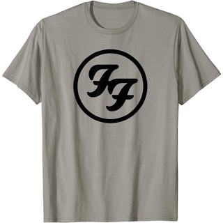 เสื้อยืดโอเวอร์ไซส์เสื้อยืด พิมพ์ลายโลโก้ Foo Fighters สีดํา สําหรับผู้ชาย และผู้หญิงS-3XL