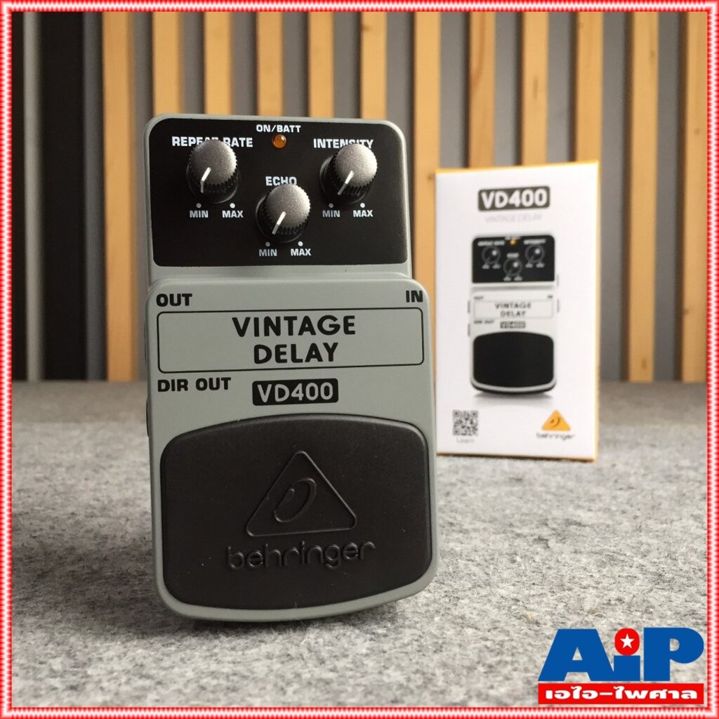 behringer-vd-400-เอฟเฟคกีต้าร์-vintage-analog-delay-เอฟเฟ็คกีตาร์ที่ให้เสียงแบบ-vintage-analog-delay-vd-400-vd400