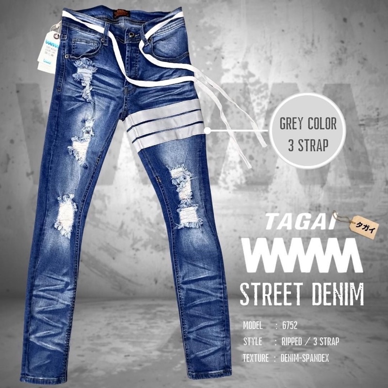 holdem-denim-style-กางเกงยีนส์ฟอกขาด-งานพรีเมี่ยม