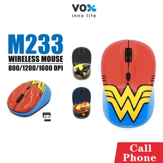 เม้าส์ไร้สาย VOX รุ่น m238 ปรับได้ 3แบบ 800/1200/1600 DPI Mouse Wireless ควบคุมการทำงานปุ่มปรับความเร็ว