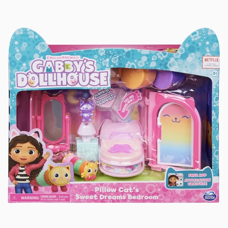 ของแท้100-gabbys-dollhouse-sweet-dreams-bedroom