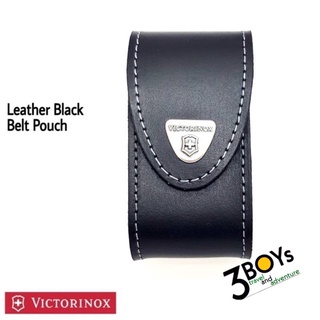 กระเป๋าหนัง VICTORINOX ของแท้ สีดำใส่รุ่น CHAMP ซองใส่มีด สามารถร้อยเข็มขัดได้ SWISS MADE