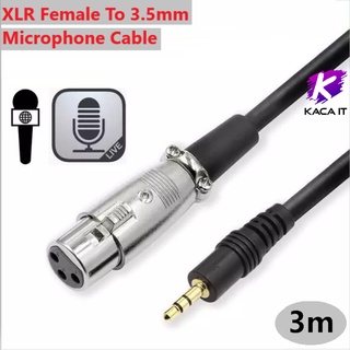 สินค้า XLR Female To 3.5mm Microphone Cable Unbalanced Female XLR to 1/8 Inch TRS Stereo Mini Jack AUX Audio Cable For Dv Camer