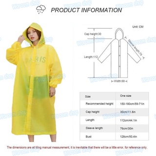 ภาพขนาดย่อของภาพหน้าปกสินค้าEVA เสื้อกันฝนแฟชั่น สไตล์เกาหลี Rain coats กันน้ำ แบบหนา จากร้าน waroom.shop บน Shopee