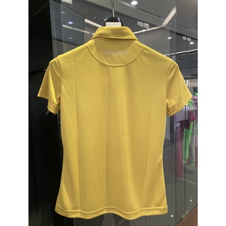 59. #LG2019PMFXXS / เสื้อโปโลผู้หญิงสีเหลืองมัสตาร์ด / XXS เบิกศูนย์ เบนซ์ (MBGS)