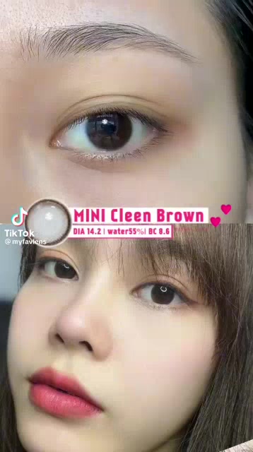 mini-clean-brown-cleen-มีสายตาปกติถึง-10-00-คอนแทคเลนส์-kitty-kawaii