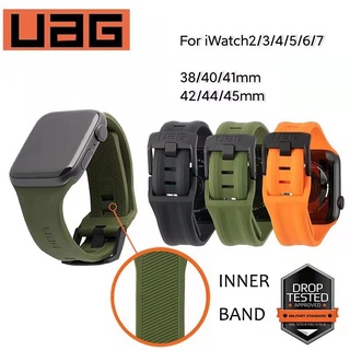 ภาพขนาดย่อของสินค้าUag สายนาฬิกาข้อมือซิลิโคน สําหรับ iWatch 38 40 41 มม. 42 44 45 มม. iWatch Series 1 2 3 4 5 6 7 SE