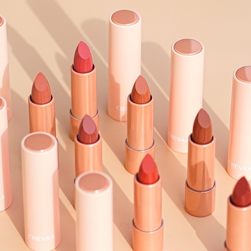 CHEVAA Smoothie Matte Lipstick ชีวา ลิปสติก เนื้อแม็ตนุ่ม เบาสบาย ติดทนนาน Shopee Thailand