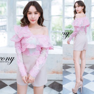 X218 C0 ชุดจั้ม Luxkary ของใหม่ size S  32-26-36 ยาว 28 งานตามหา