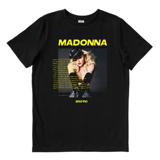 Madonna - อีโรติก | เสื้อยืด พิมพ์ลายวงดนตรี | เพลงเมอร์ช | Unisex | เพลงเมอร์ช | Pop DIVA คลาสสิกเสื้อยืด