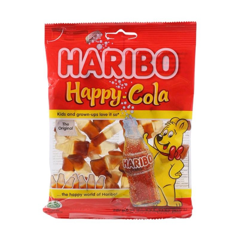 haribo-happy-cola-ฮาริโบ้กัมมี่กลิ่นโคล่ารูปขวด