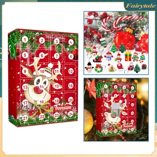 Christmas Surprise Blind Box ของขวัญนับถอยหลัง24วัน Advent Calendar Christmas Series พวงกุญแจจี้เรซิ่น【Fairytale】