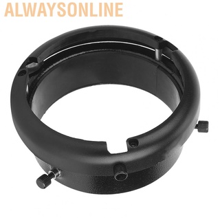 Alwaysonline Flash Mount Ring  Easy To Install Camera Light Adapter for Bowens 101mm Mounts