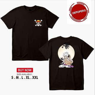 [100% Cotton] เสื้อเชิ้ต Luffy Gear 5 Model 3 One Piece Luffy Mode Nika