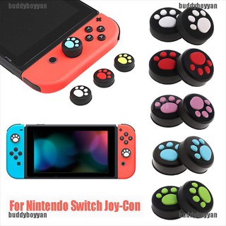 {buddyboyyan} 2x อุ้งเท้านิ้วหัวแม่มือ ติดจอยสติ๊ก ฝาครอบป้องกัน สําหรับ NS NX Switch Joy-Con