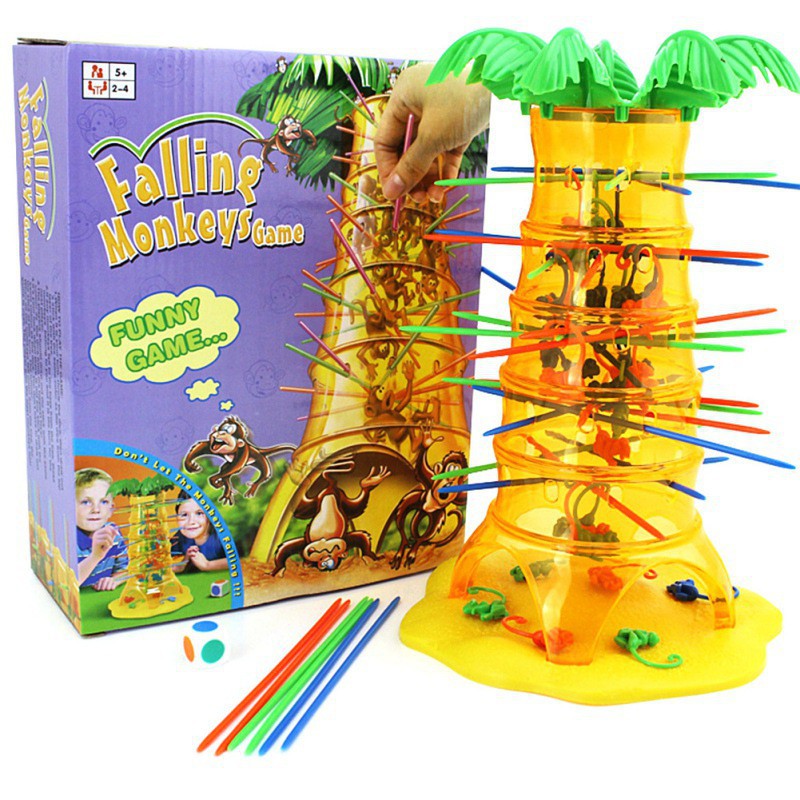 Kimi ๑ ของเล่นเพื่อการศึกษา Dump Monkey Falling Monkeys Board Game